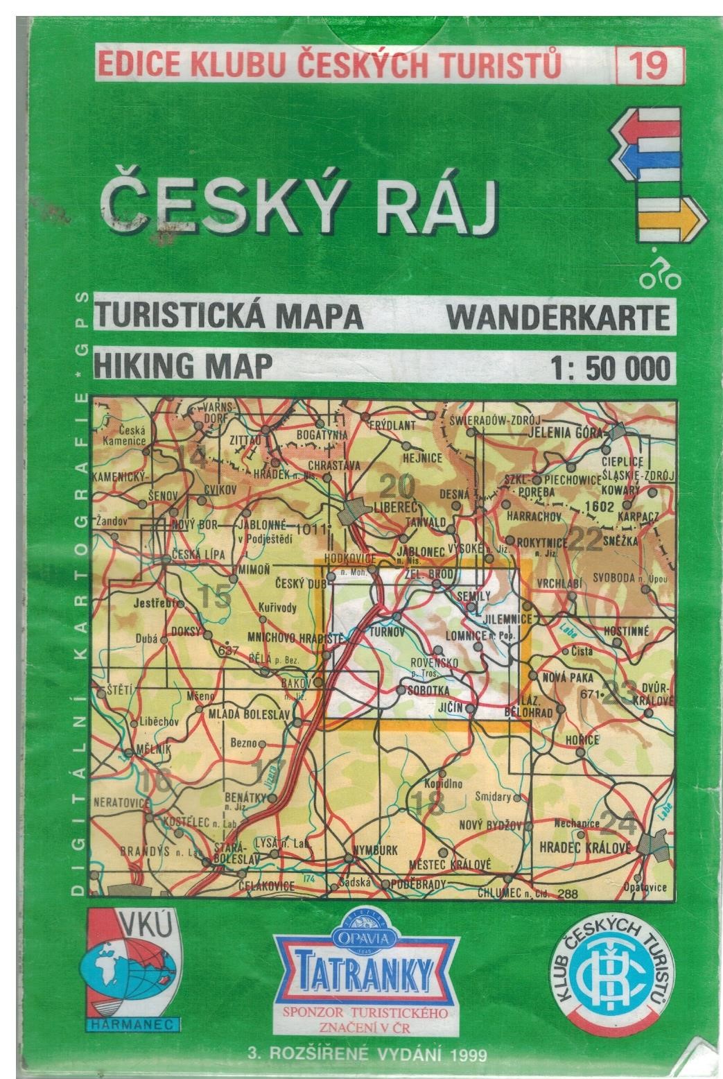 KČT 19 ČESKÝ RÁJ 1:50T