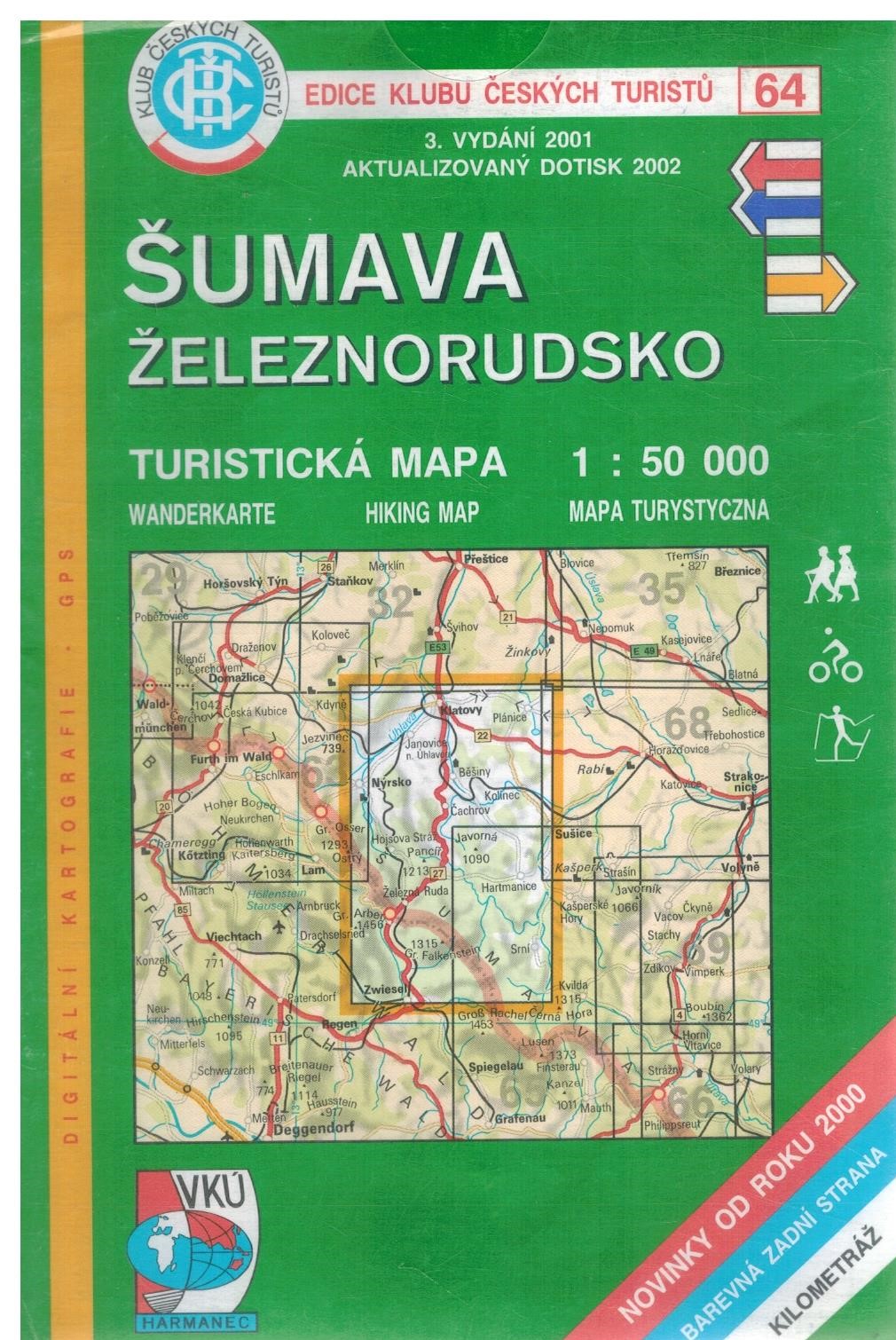 KČT 64 ŠUMAVA ŽELEZNORUDSKO 1:50T