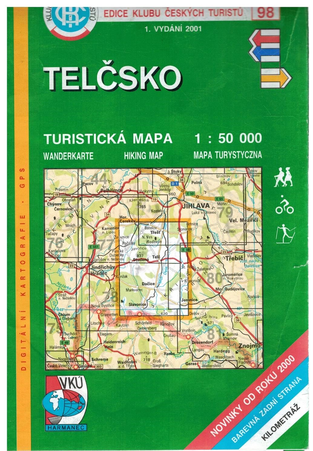 TUR.Č.98 TELČSKO 1:50 000