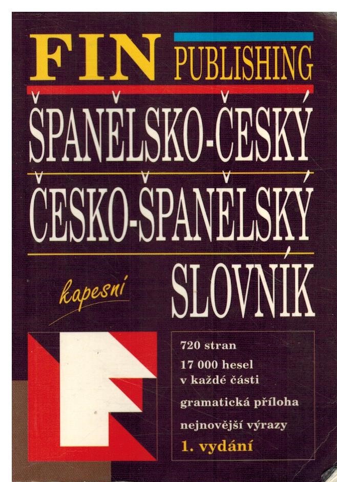 ŠPANĚLSKO-ČESKÝ Č-ŠP SLOVNÍK KAPESNÍ BROŽ.