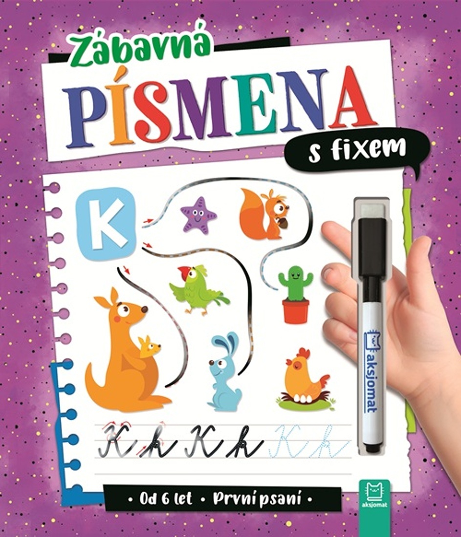 ZÁBAVNÁ PÍSMENA S FIXEM - PRVNÍ PSANÍ