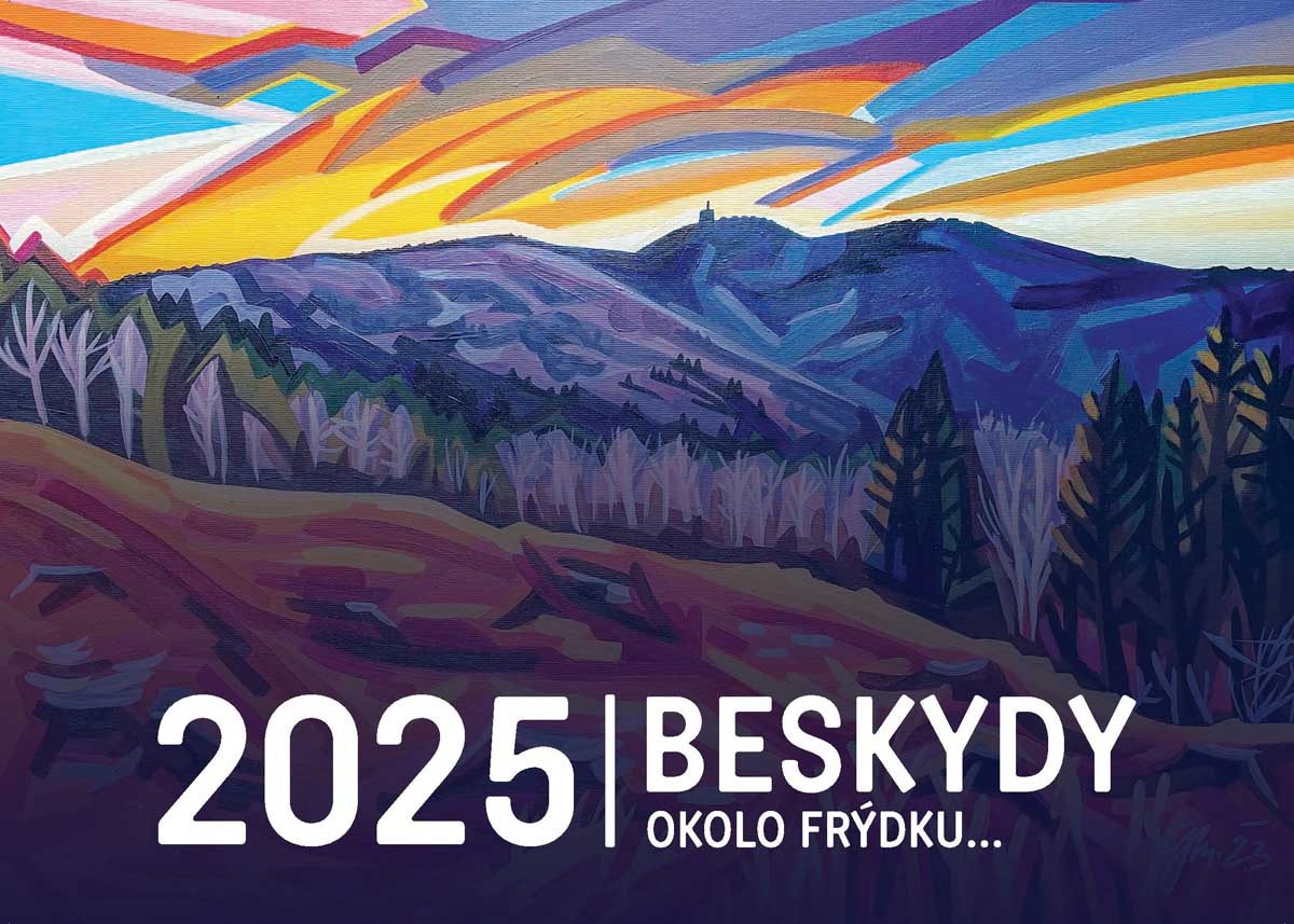 NÁSTĚNNÝ KALENDÁŘ 2025 BESKYDY OKOLO FRÝDKU...