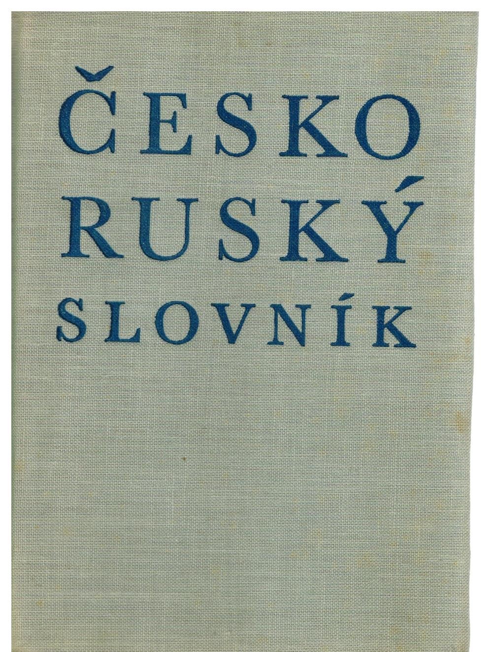 ČESKO-RUSKÝ SLOVNÍK