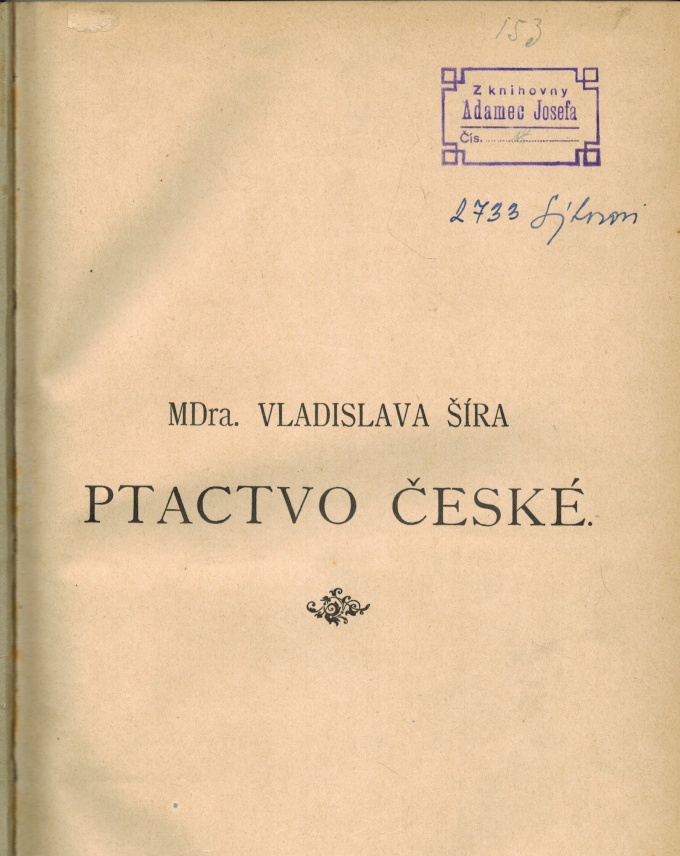 PTACTVO ČESKÉ 1-4 VYDÁNO 1890