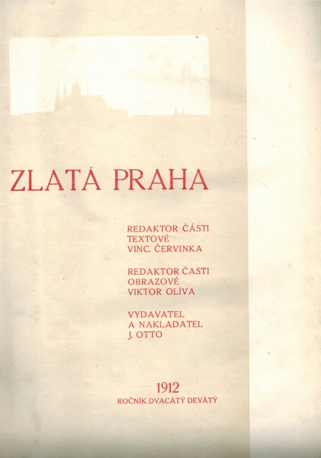 ZLATÁ PRAHA 1912 ROČNÍK 29