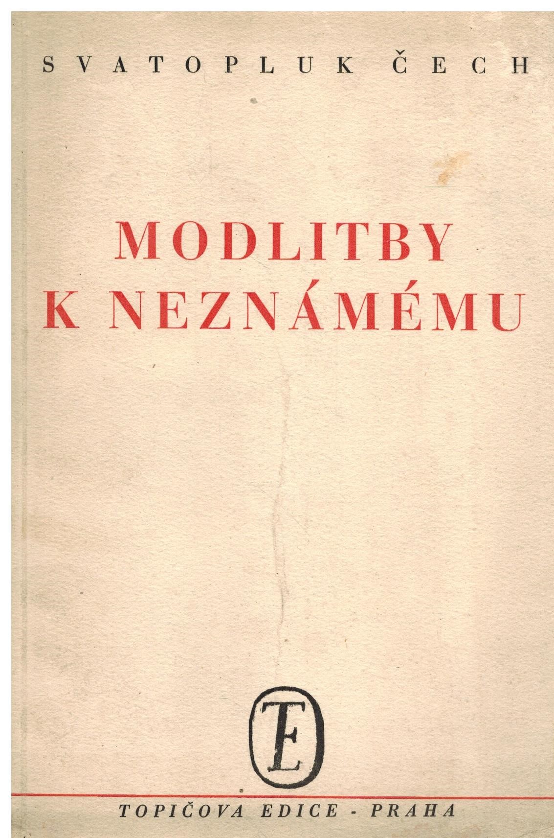 MODLITBY K NEZNÁMÉMU