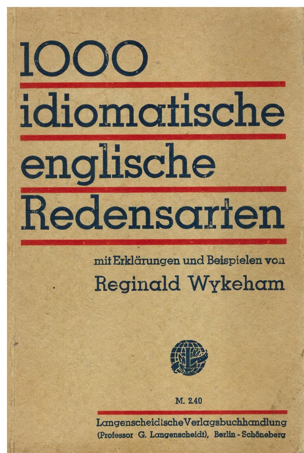 1000 IDIOMATISCHE ENGLISCHE REDENSARTEN