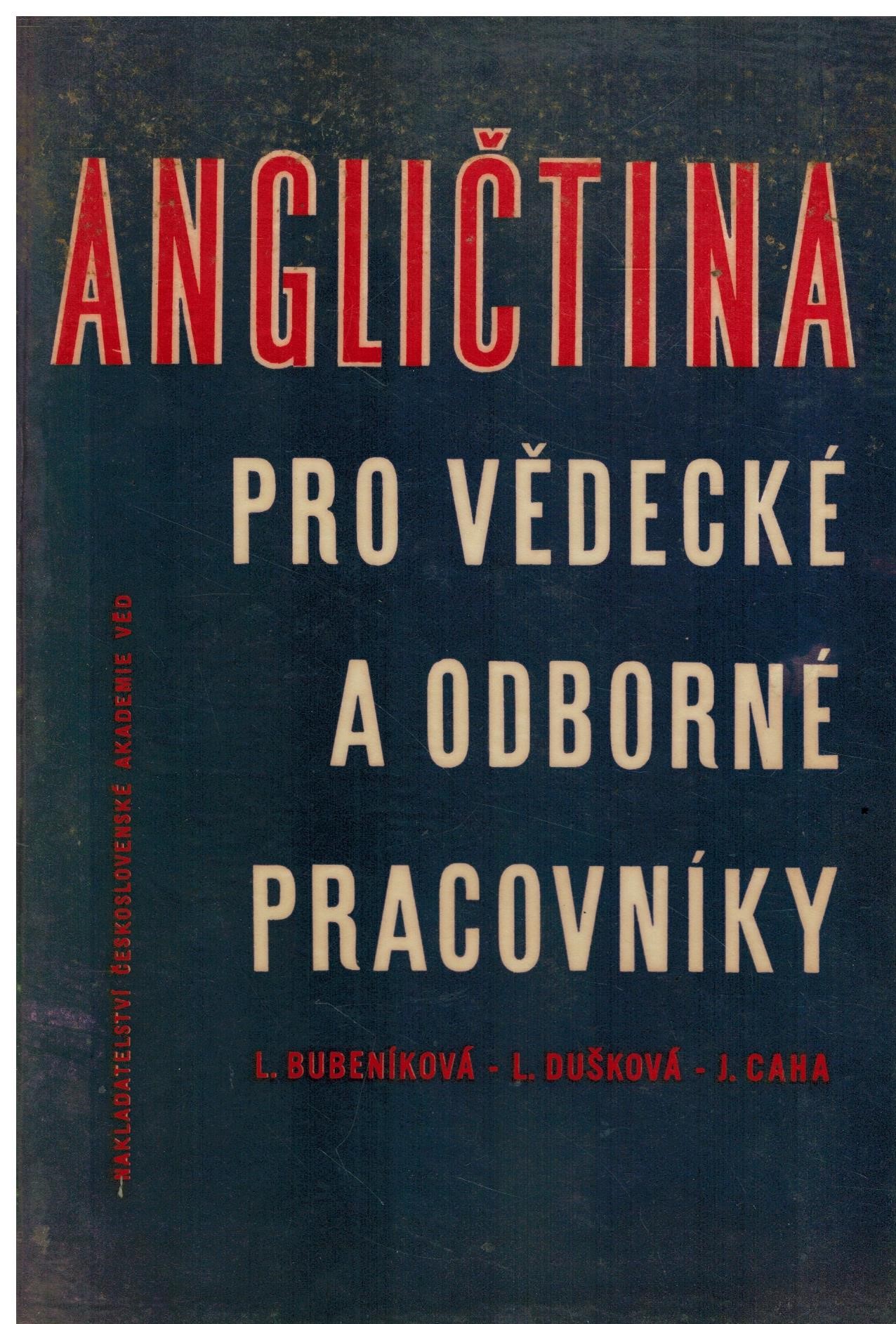 ANGLIČTINA PRO VĚDECKÉ A ODBORNÉ PRACOVNÍKY