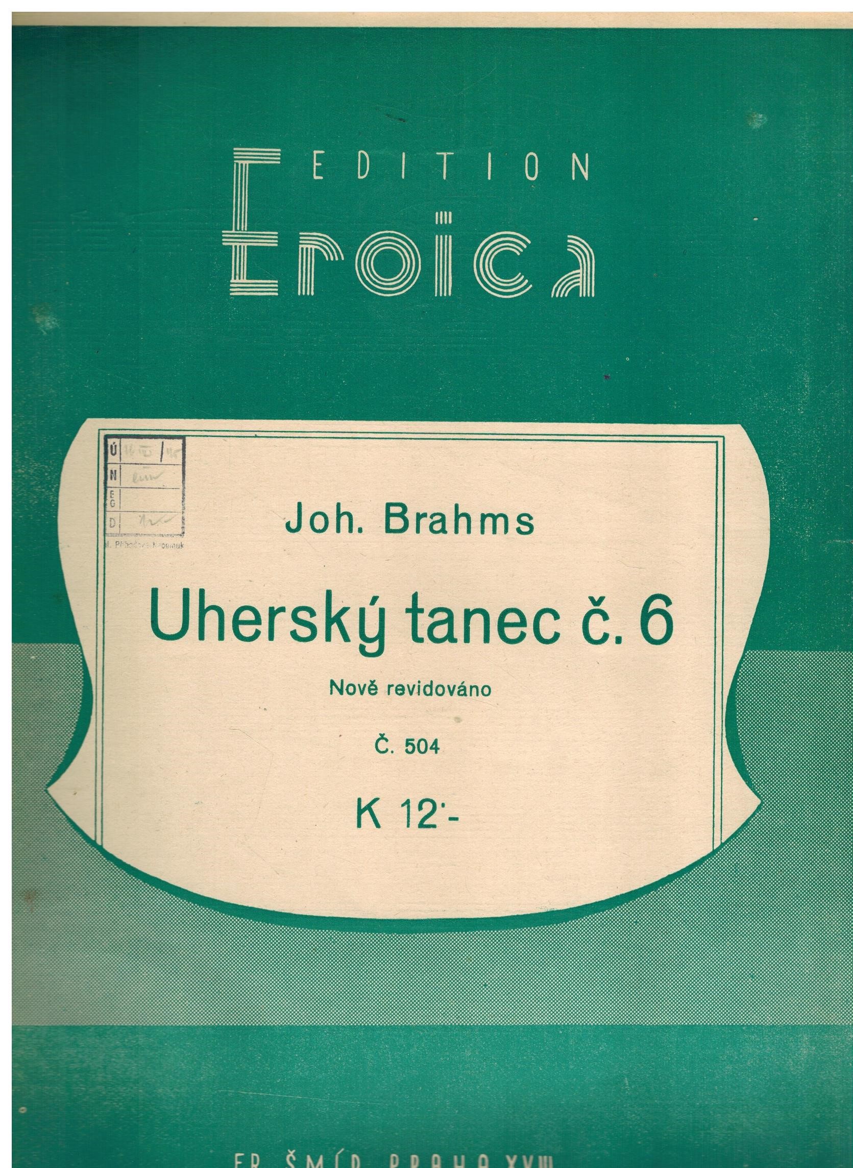 UHERSKÝ TANEC Č.6 JOH. BRAHMS