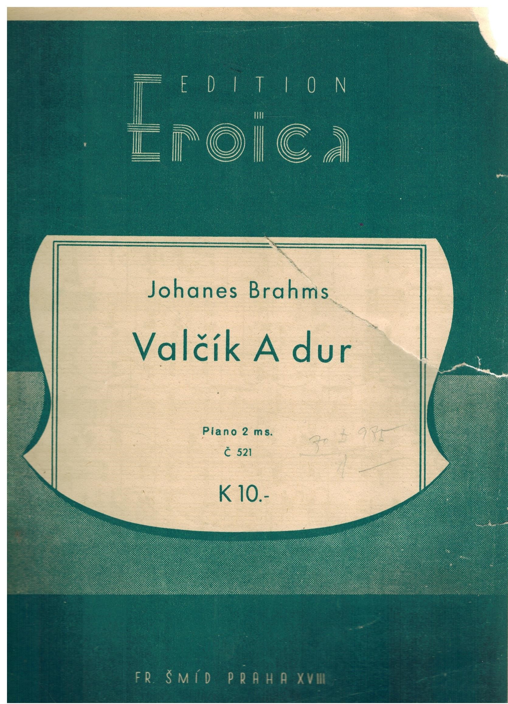 VALČÍK A DUR JOHANES BRAHMS