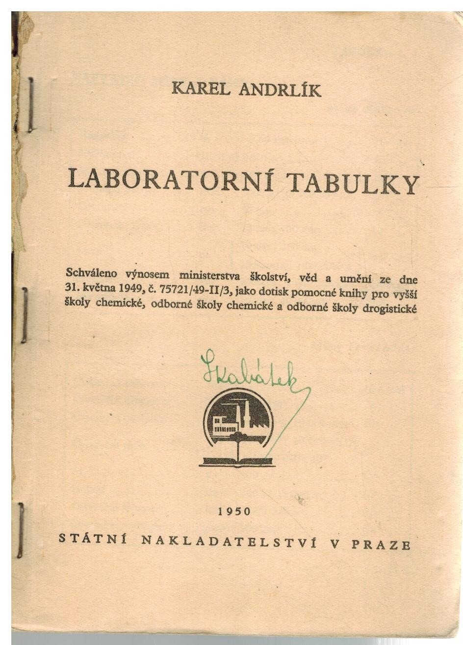 LABORATORNÍ TABULKY