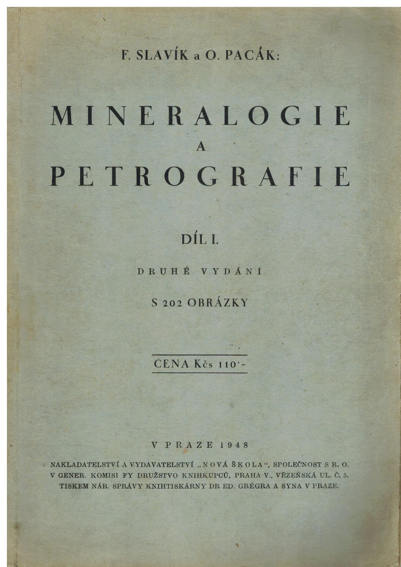 MINERALOGIE A PETROGRAFIE DÍL I