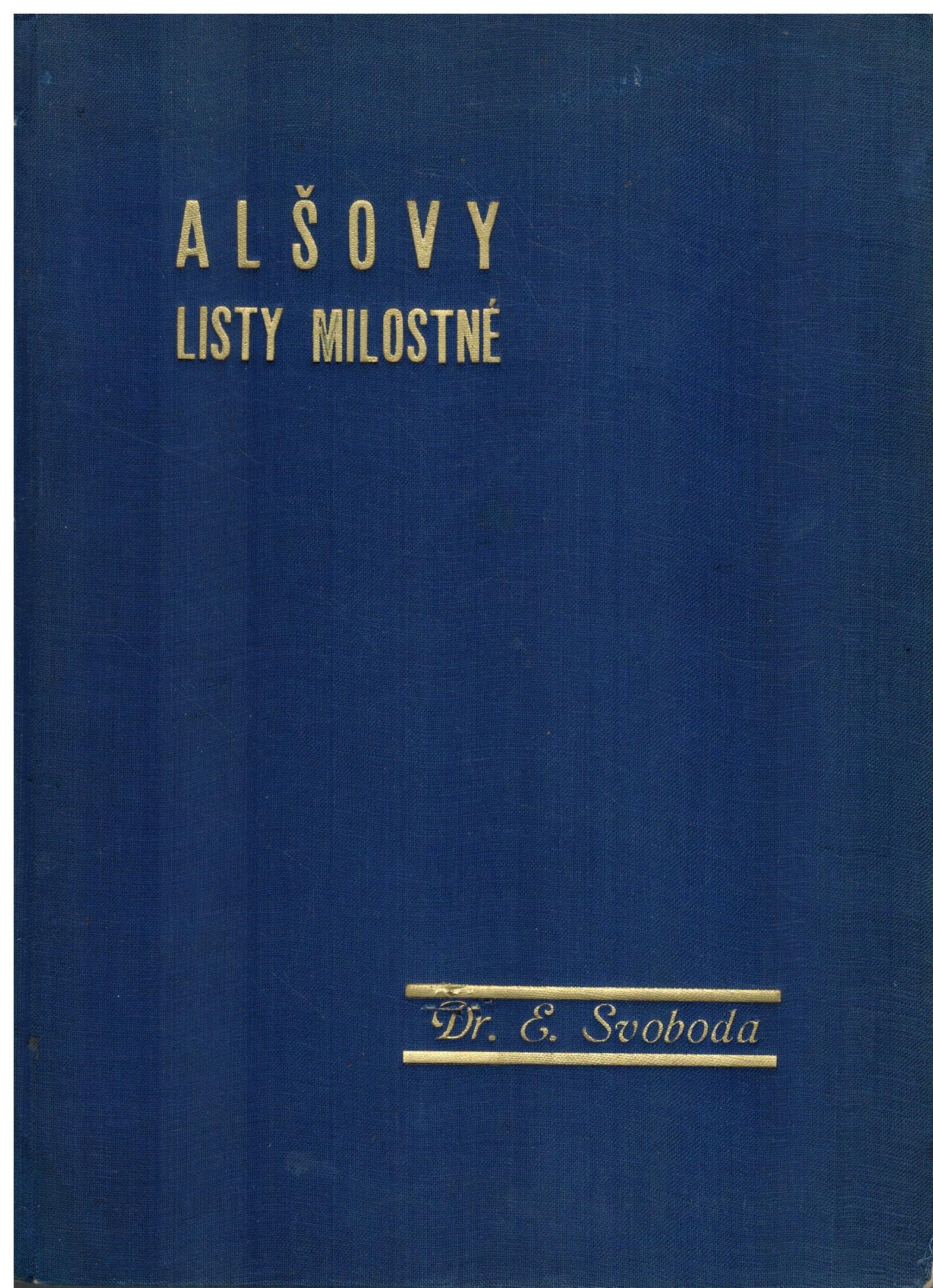 ALŠOVY LISTY MILOSTNÉ