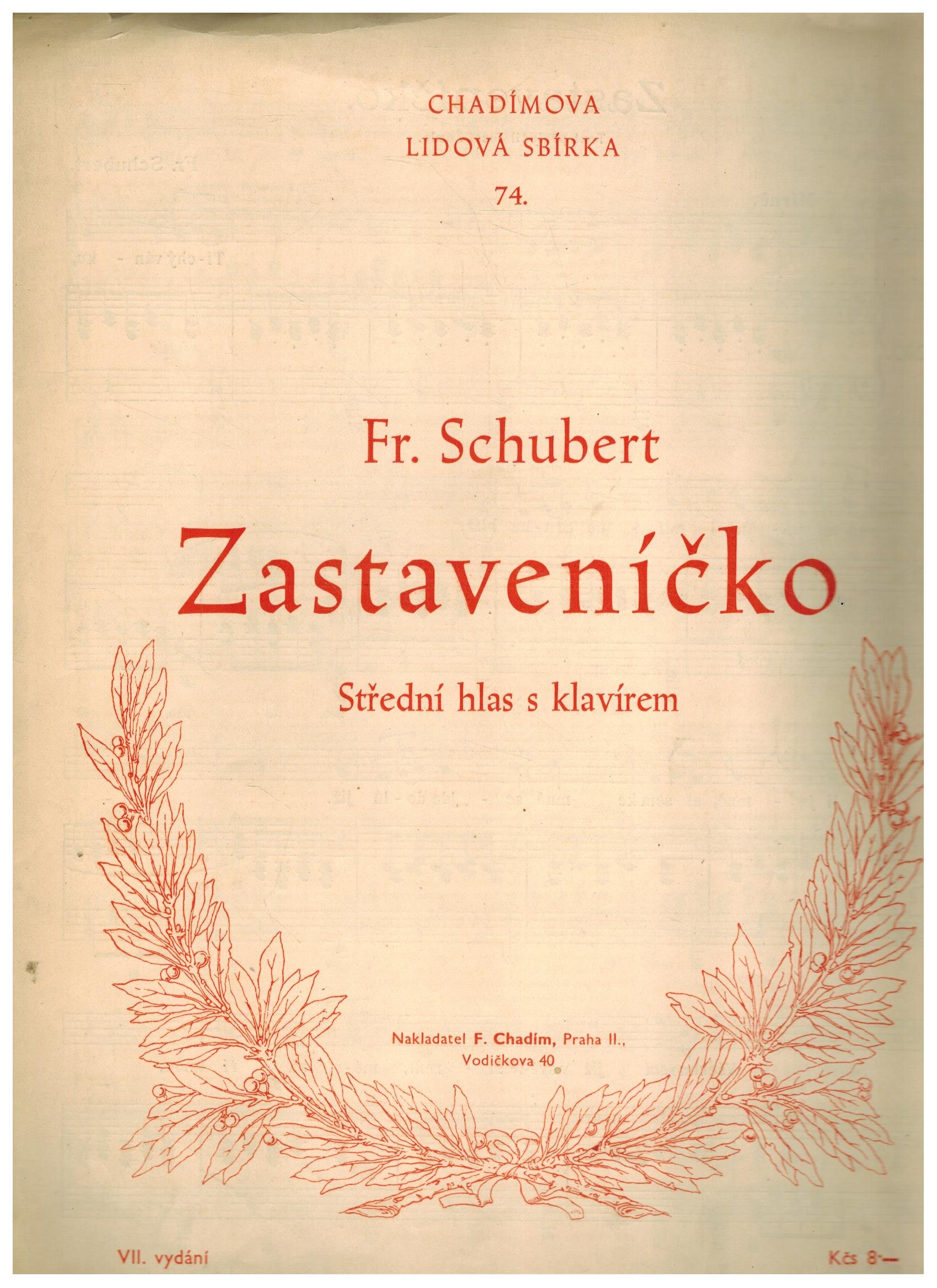 SCHUBERT ZASTAVENÍČKO
