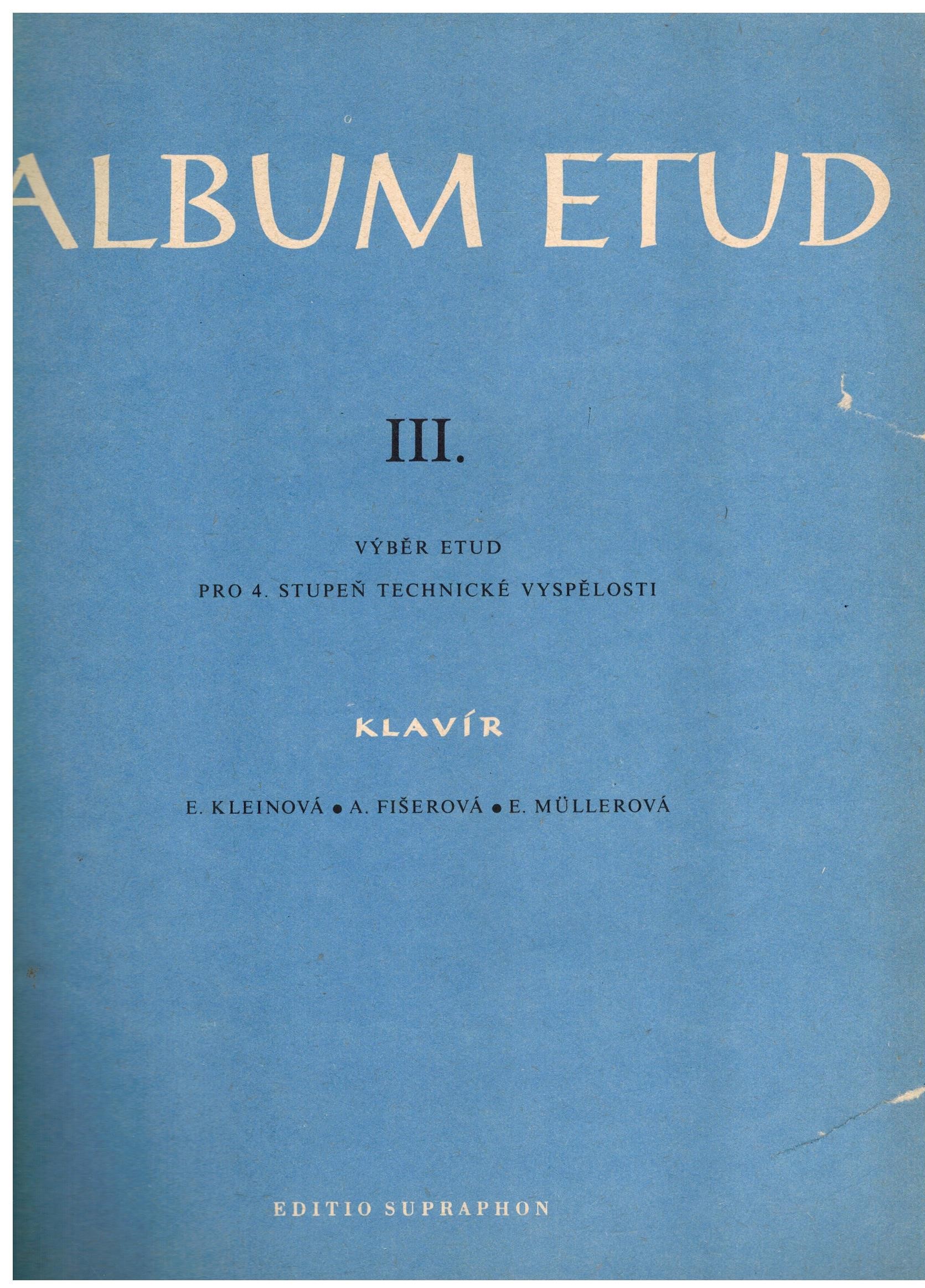 ALBUM ETUD III KLAVÍR