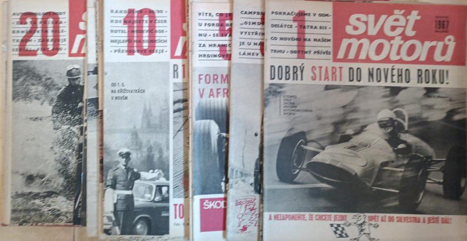 SVĚT MOTORŮ 1967 KOMPLET