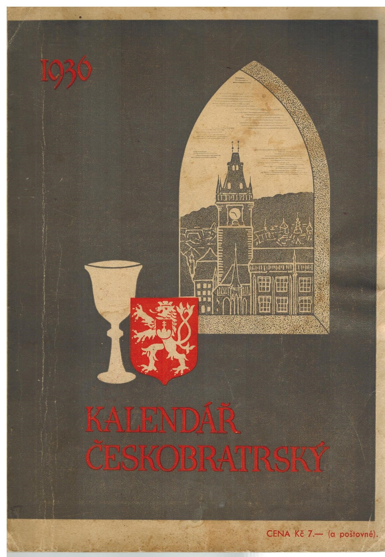 KALENDÁŘ ČESKOBRATRSKÝ 1936