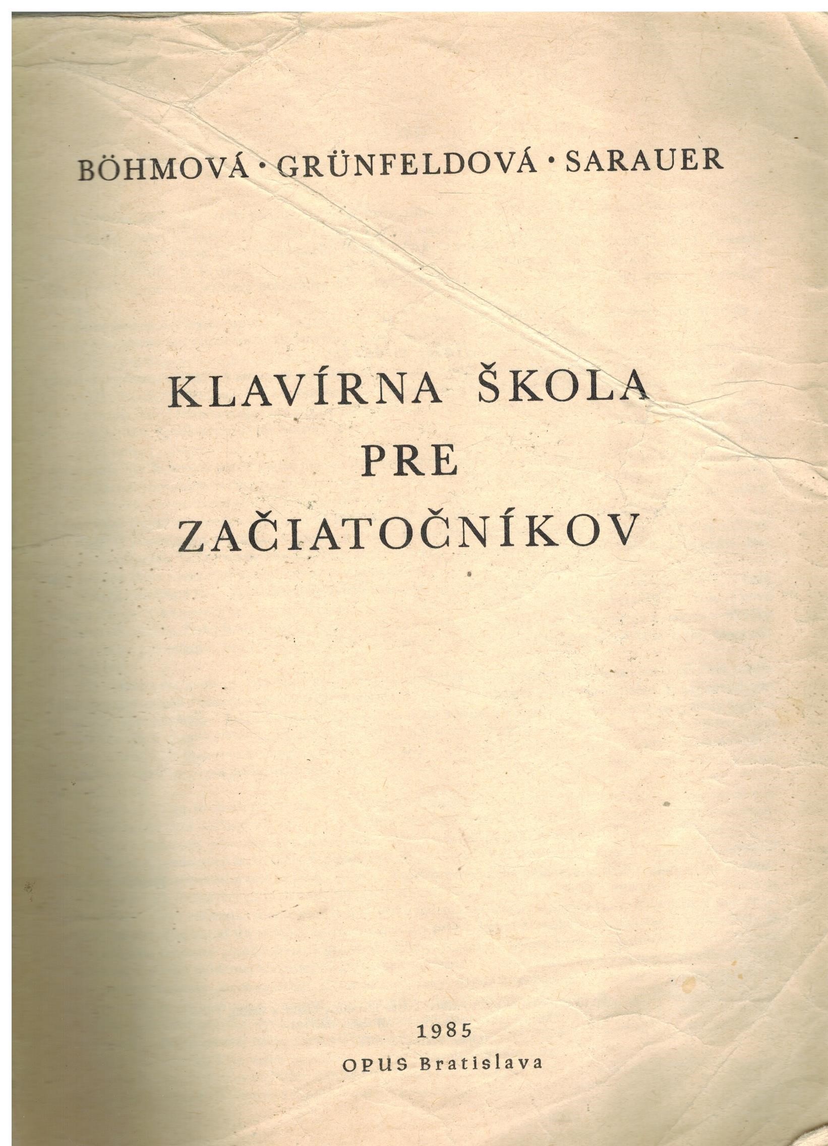 KLAVÍRNA ŠKOLA PRE ZAČIATOČNÍKOV