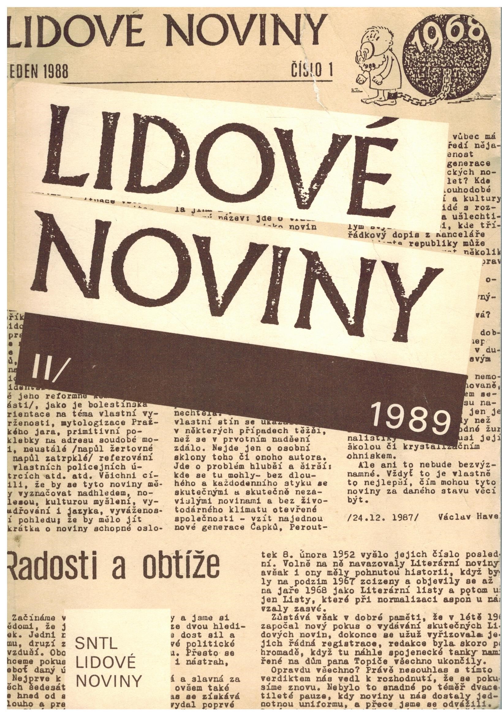 LIDOVÉ NOVINY II/1989