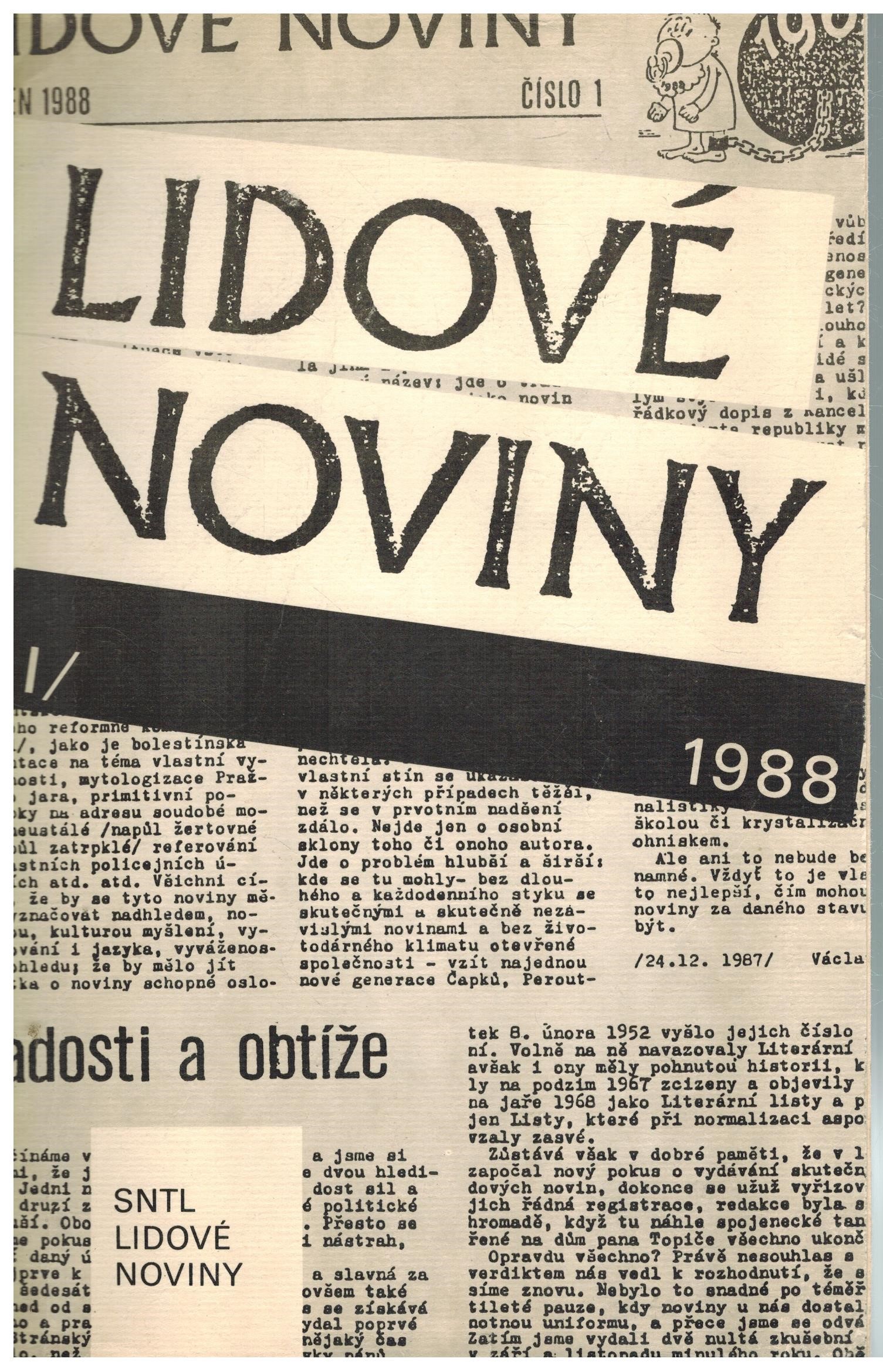LIDOVÉ NOVINY I/1988