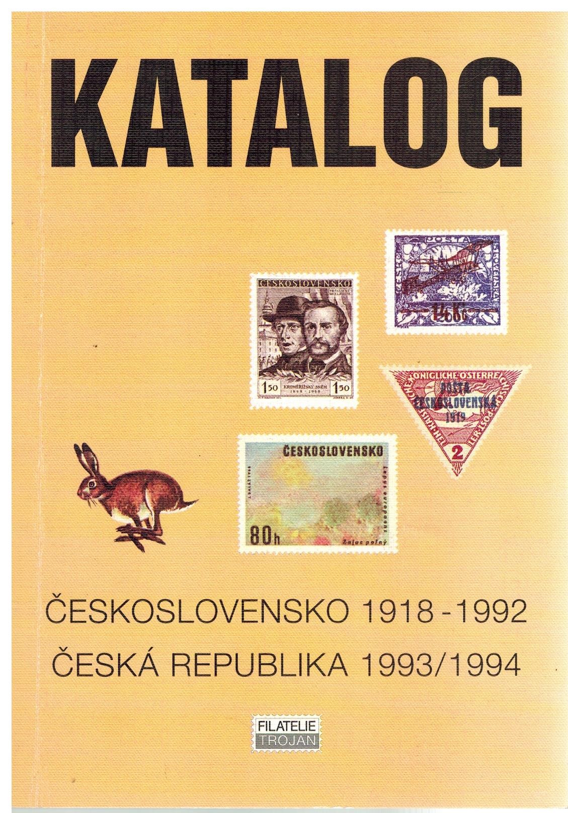 KATALOG ČESKOSLOVENSKO 1918-1992 ČR 1993/1994