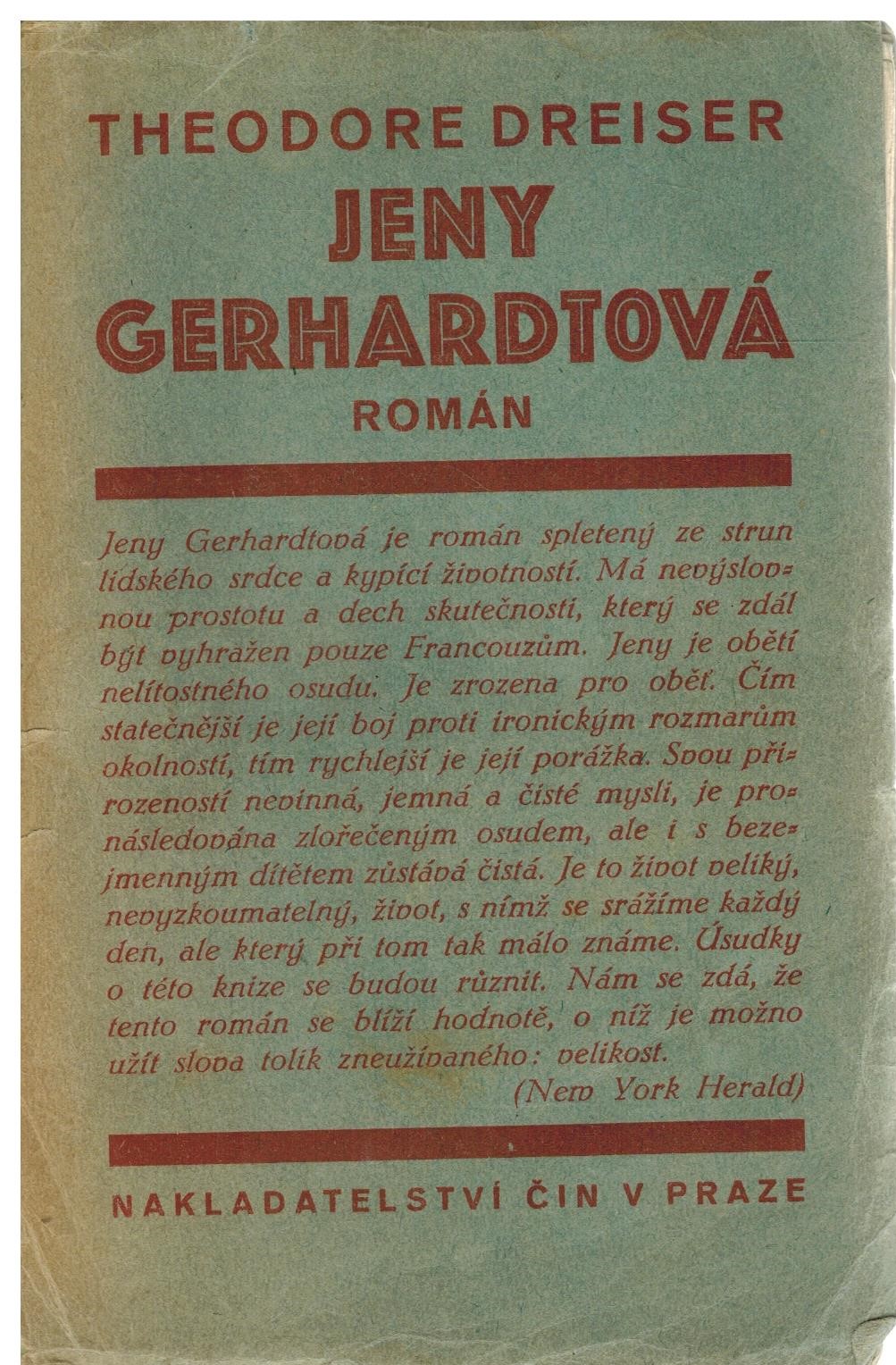 JENY GERHARDTOVÁ