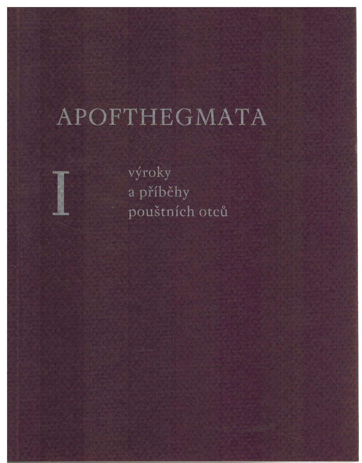 APOFTHEGMATA I