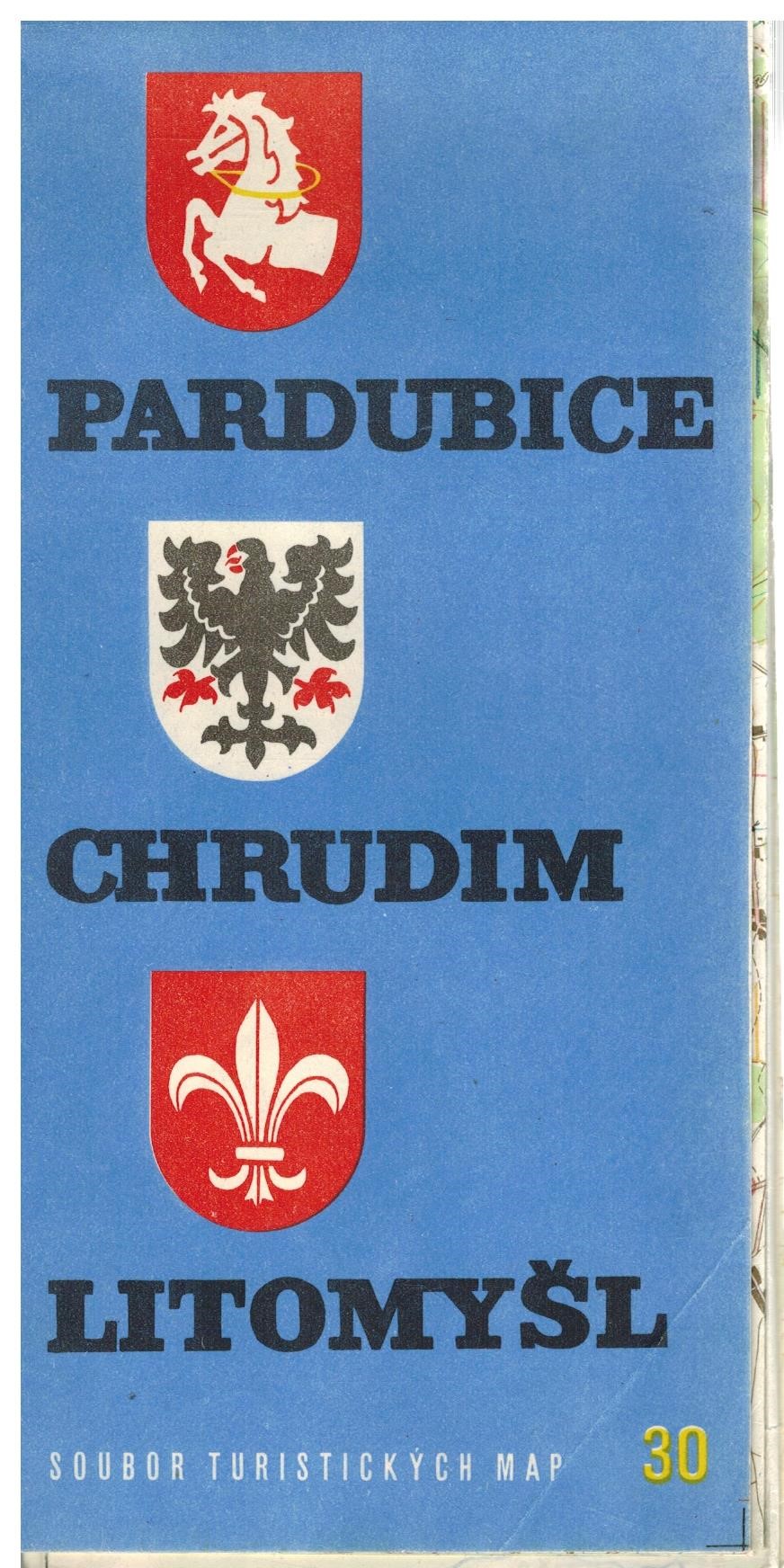 PARDUBICE CHRUDIM LITOMYŠL - MAPA