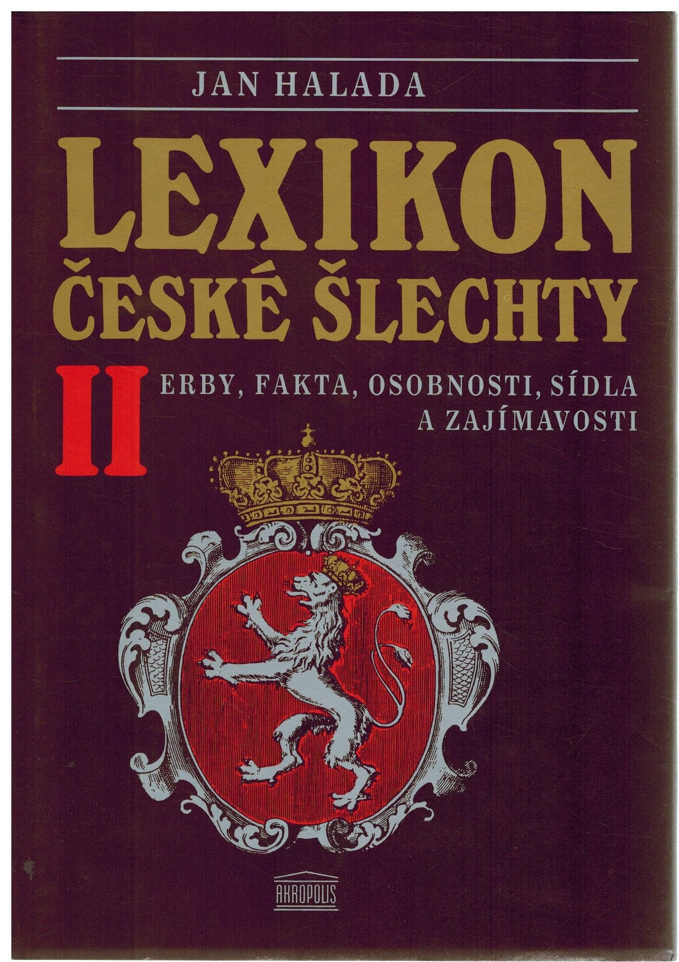 LEXIKON ČESKÉ ŠLECHTY II