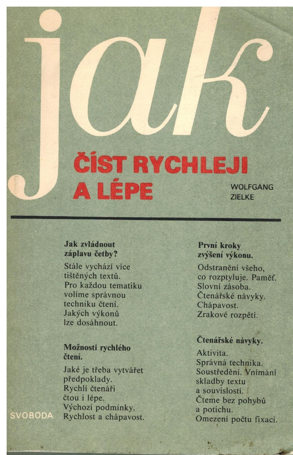 JAK ČÍST RYCHLEJI A LÉPE