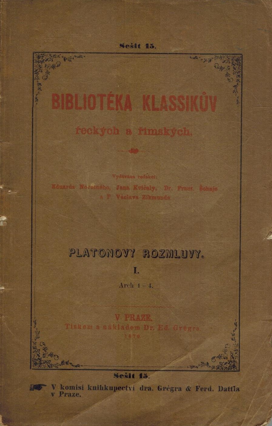 PLATONOVY ROZMLUVY I. /OBRANA SOKRATA/