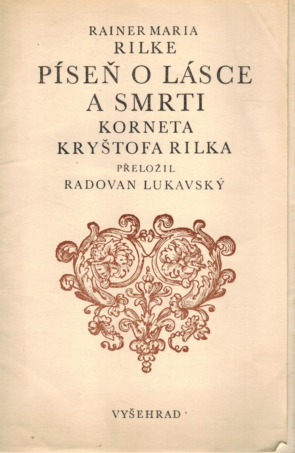 PÍSEŇ O LÁSCE A SMRTI KORNETA KRYŠTOFA RILKA